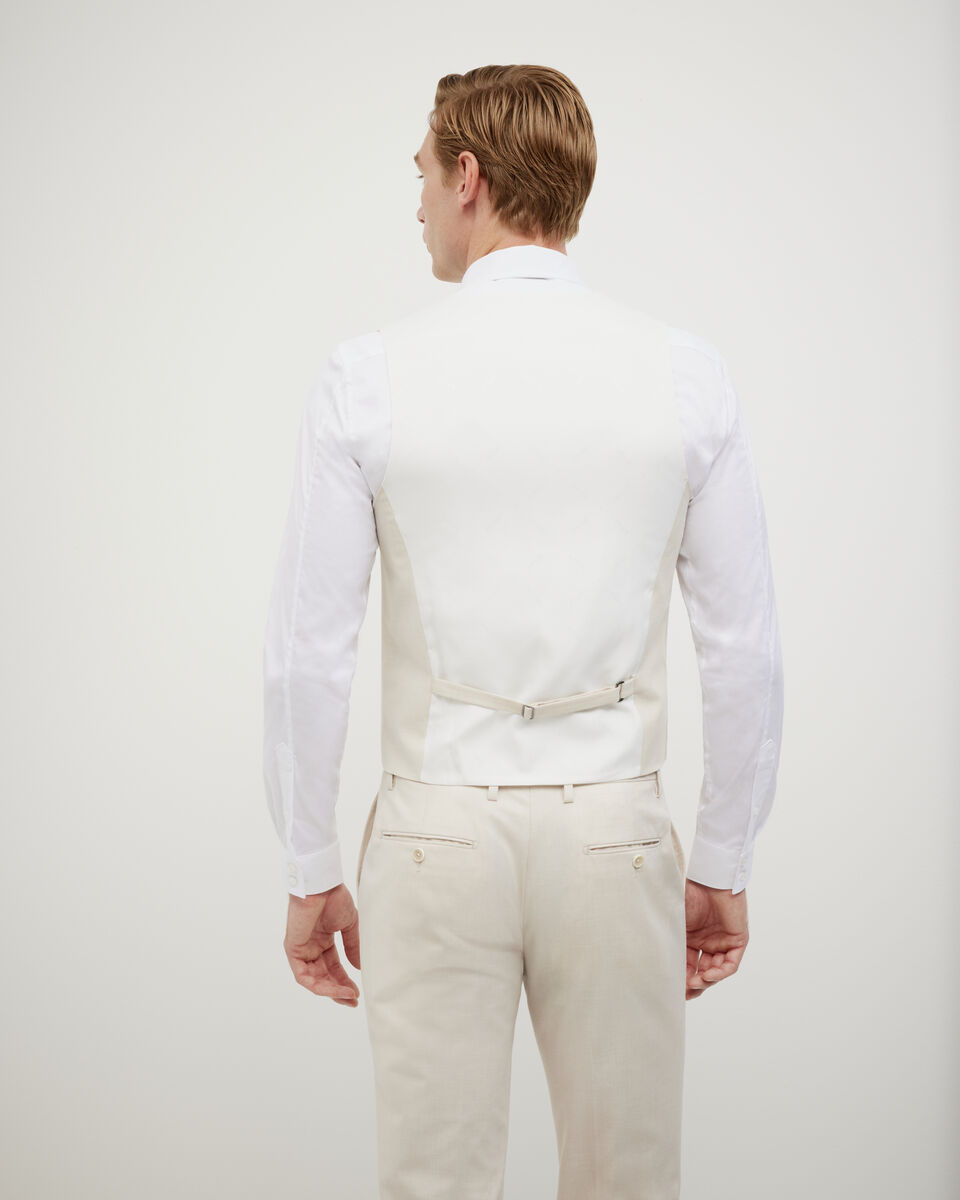Textured Tailored Vest, Neutral, hi-res